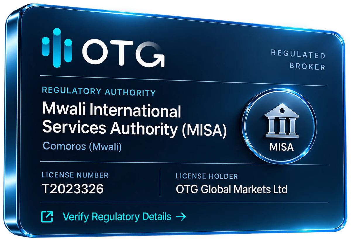 บัตรใบอนุญาตของ OTG — Regulated Broker ภายใต้ Mwali International Services Authority (MISA)